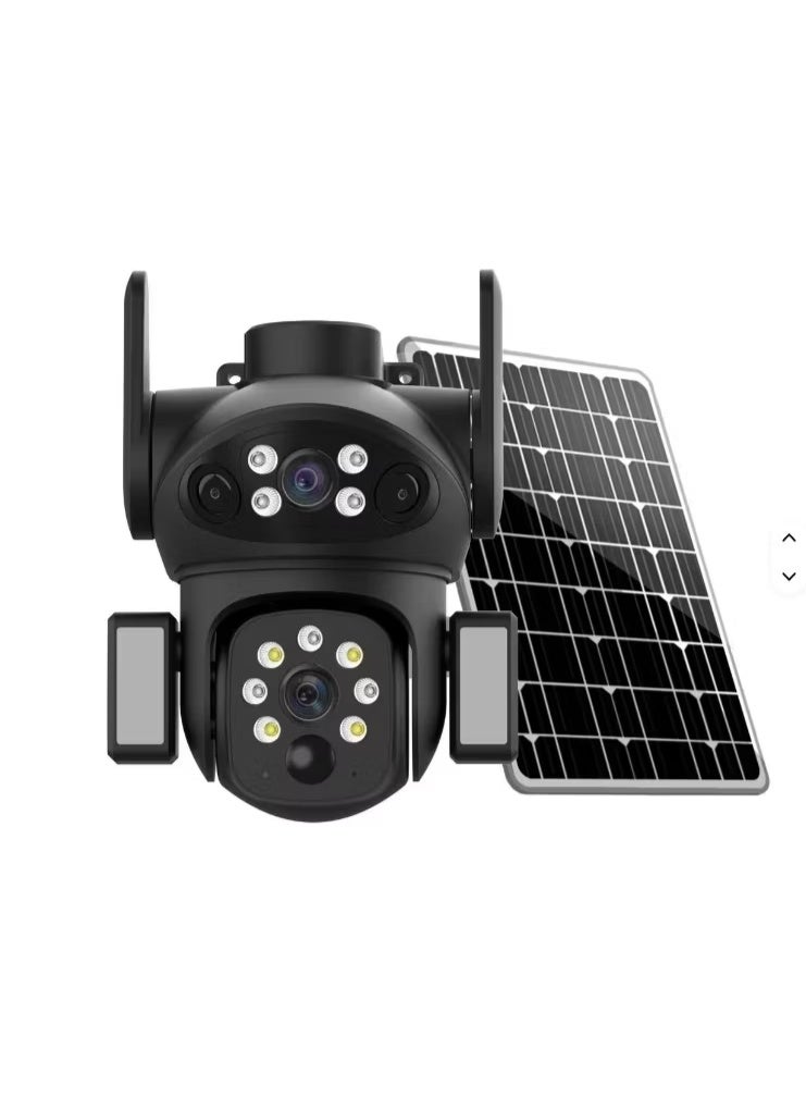 DUAL LENS 4G CAMERA PTZ 360°VIEW SOLAR POWERED IP66 WATER PROOF OUTDOOR - Image 1