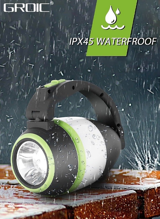 GROIC فانوس 3 في 1 مجموعة مصباح متعدد الوظائف ضوء تخييم ضوء مكتب، مصباح يدوي قابل للتمديد محمول USB - Image 5