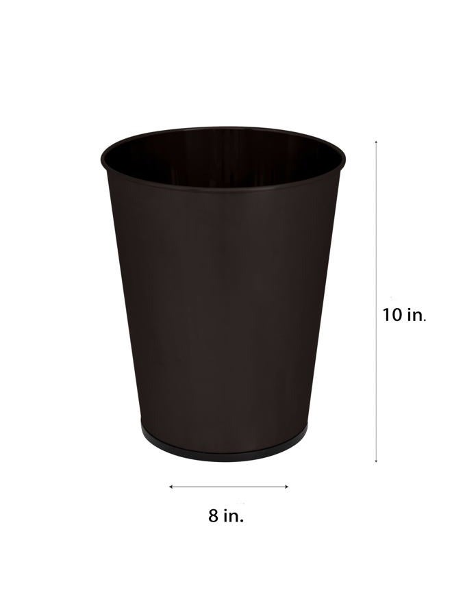 Bath Bliss 5 Liter Small Wastebasket | 11 Inches Height | Round Open Top | Trash Can | Bathroom | Bedroom | Kitchen | Dorm | Office | Disposal Waste Bin | Garbage Container | Oil Rubbed Bronze - Image 3