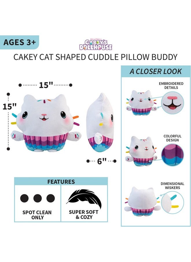 Franco Orks Gabby'S Dollhouse Cakey Kids Bedding Super Soft Plush Cuddle Pillow Buddy, By Franco, 17.5" X 15" X 5"  - Image 4