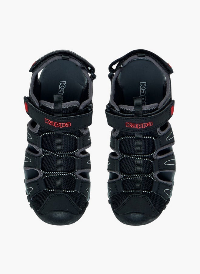 Kappa Boys' Panelled Sandals with Hook and Loop Closure - Image 2