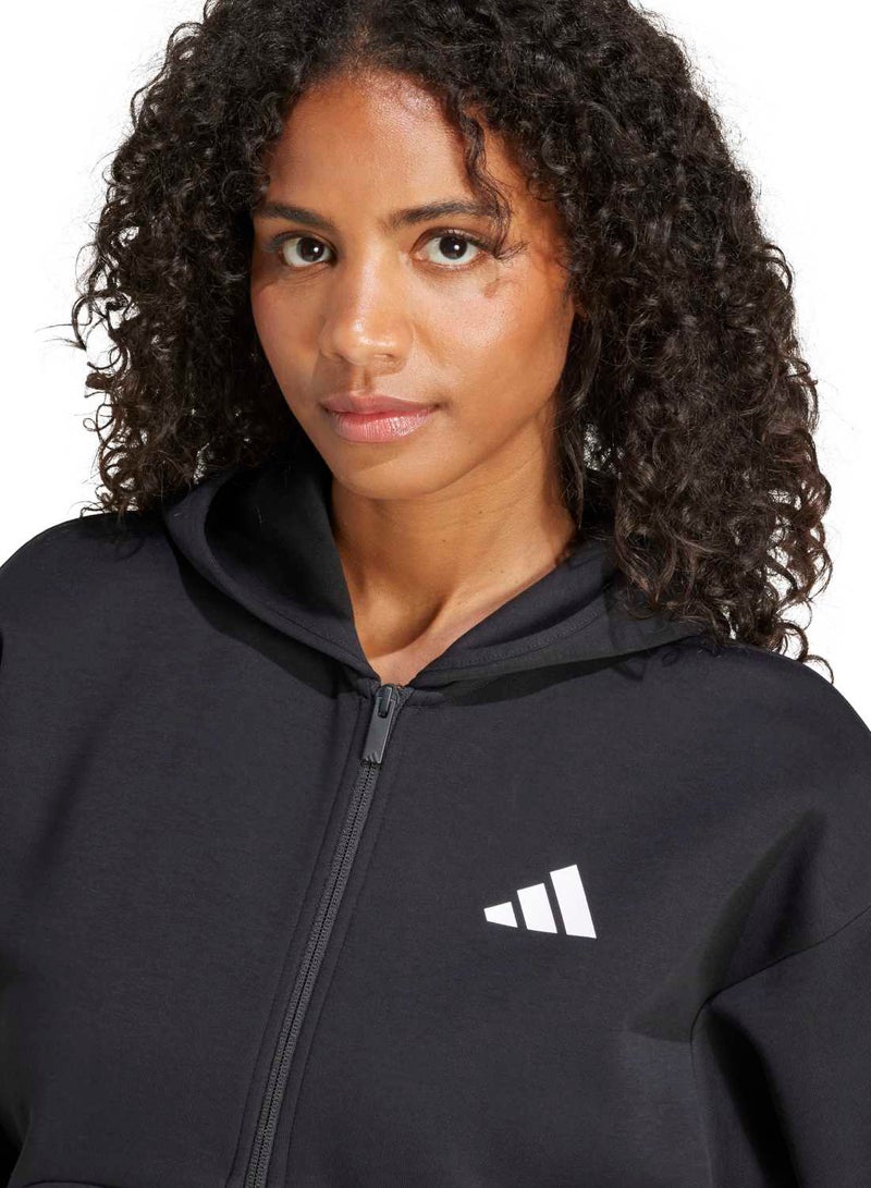 Adidas Future Icons Three Stripes Full Zip Hoodie - Image 5