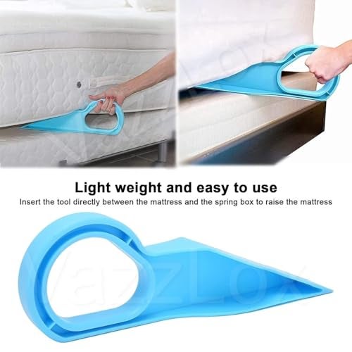 VazzLox Plastic (Pack of 1) Mattress Lifter Tool 2 in 1 Bedsheet Tucker Tool/Stand Bed Lifter Helps Lift and Hold Mattress Wedge Elevator Tool Bed Making Tool Bed Tucker Tool - Image 4