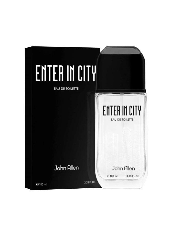 John Allen Enter In City Eau de Toilette - 100ml - Fresh Floral Oriental  - Image 1