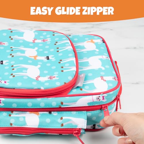 Bentology Insulated Lunch Box w Snack Pocket & Water Bottle Holder- Water-Resistant Lunchbox for Kids- Easy Clean Tote Mini Cooler Bag- Reusable Thermal Lunch Bag for Work School Picnic-Back to School - Image 5