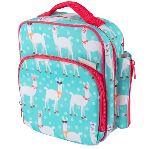 Bentology Insulated Lunch Box w Snack Pocket & Water Bottle Holder- Water-Resistant Lunchbox for Kids- Easy Clean Tote Mini Cooler Bag- Reusable Thermal Lunch Bag for Work School Picnic-Back to School - Image 1