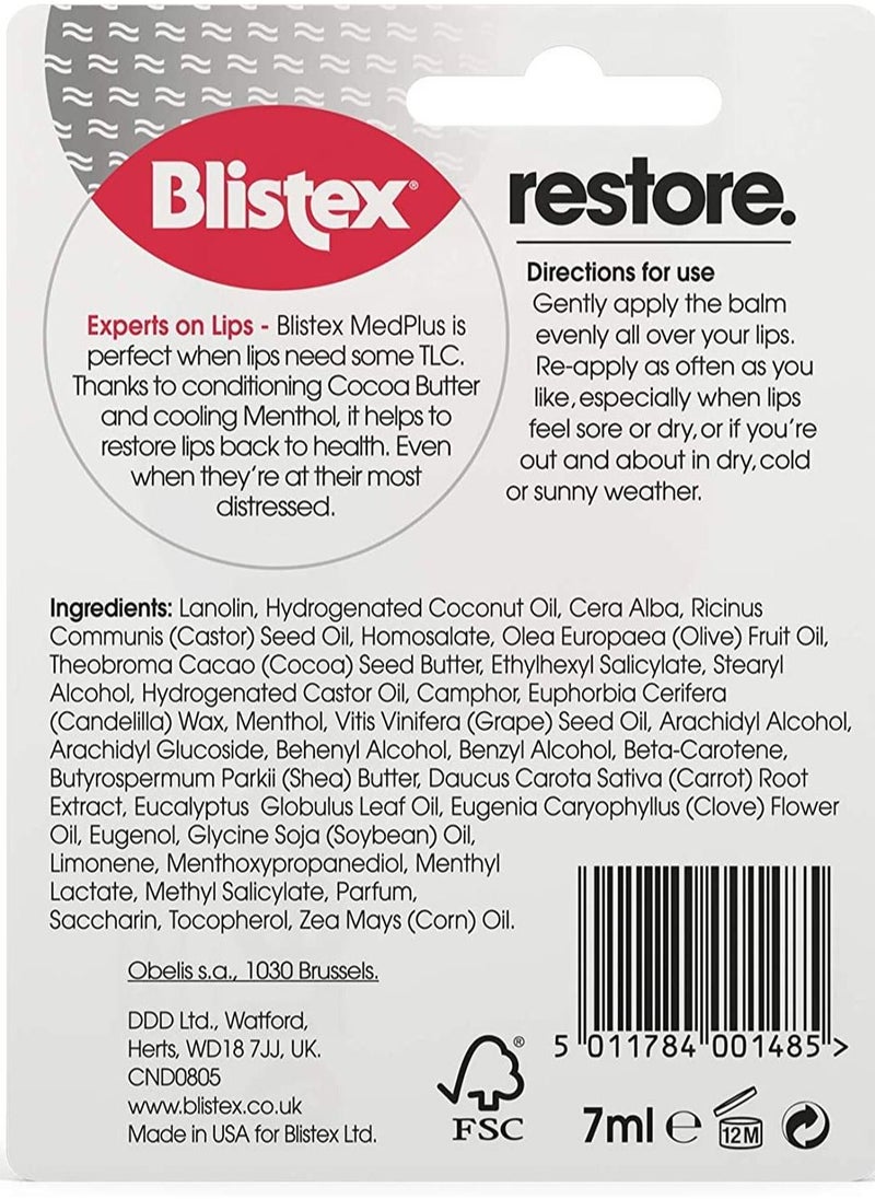 Blistex MedPlus Lip Repair, Lip Balm with SPF 15 for Year Round Protection - 7ml, 150095 - pzsku/Z036AA0A738992F997DAFZ/45/_/1660111885/5c166cdf-538c-49ba-b0f4-37c782947cde