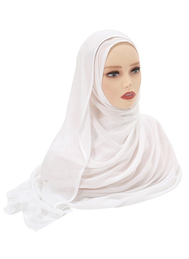 Rayon Hijabs Scarf Solid Headscarf Wraps Muslim Women Viscose Hijab Islamic Turban Headbands - Image 3