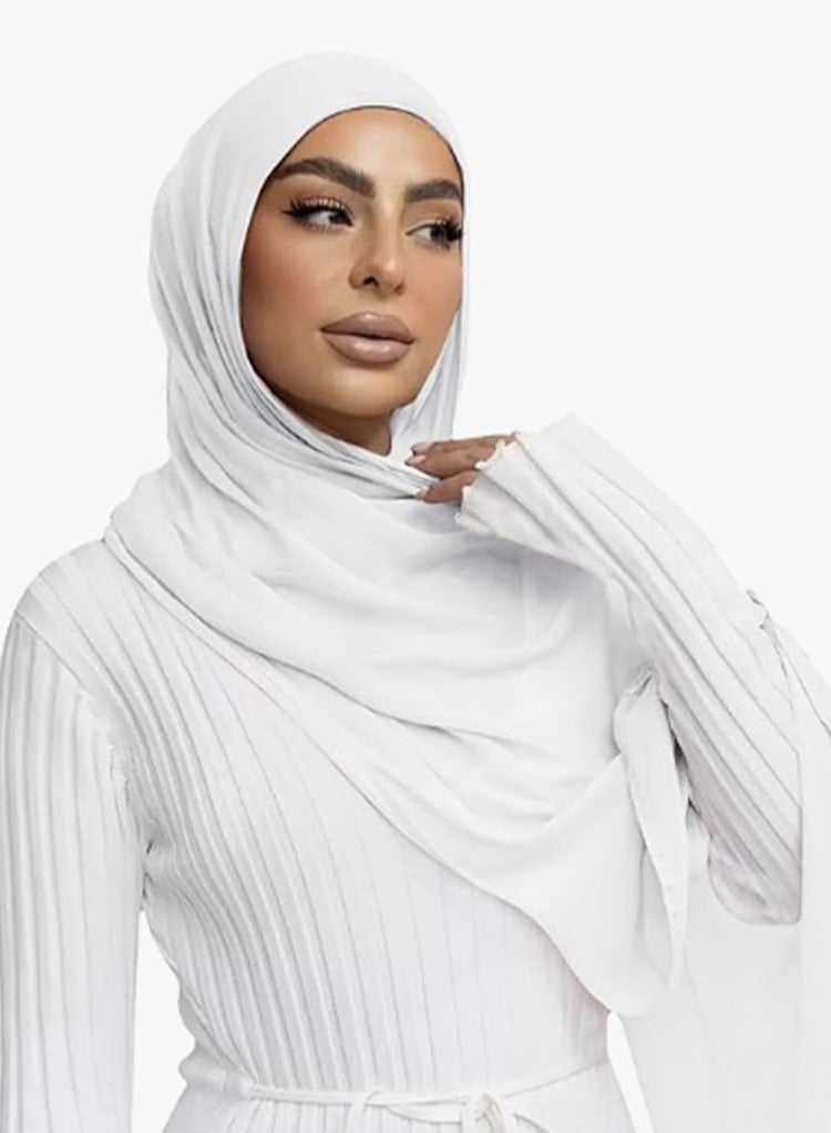 Rayon Hijab Scarf  for Women Muslim Hijabs Fashion Long Scarf Shawls Islamic Turban Headbands - Image 1