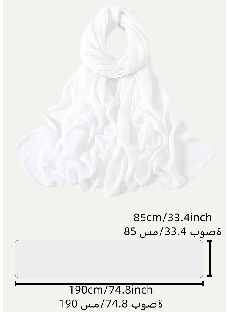 Rayon Hijab Scarf  for Women Muslim Hijabs Fashion Long Scarf Shawls Islamic Turban Headbands - Image 5