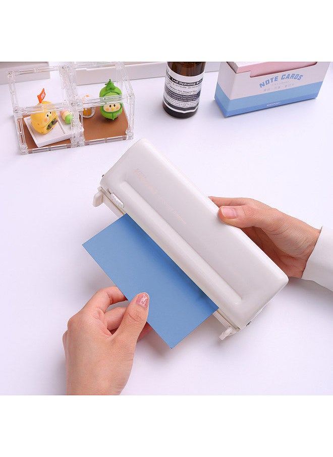 Kw-trio Adjustable 6-Hole Desktop Punch Puncher for A4/A5/A6/A7/Mini/B5/Personal/Deskfax Dairy Planner Organizer with 10 Sheet Capacity Shop School Office Home Supplies  - Image 4
