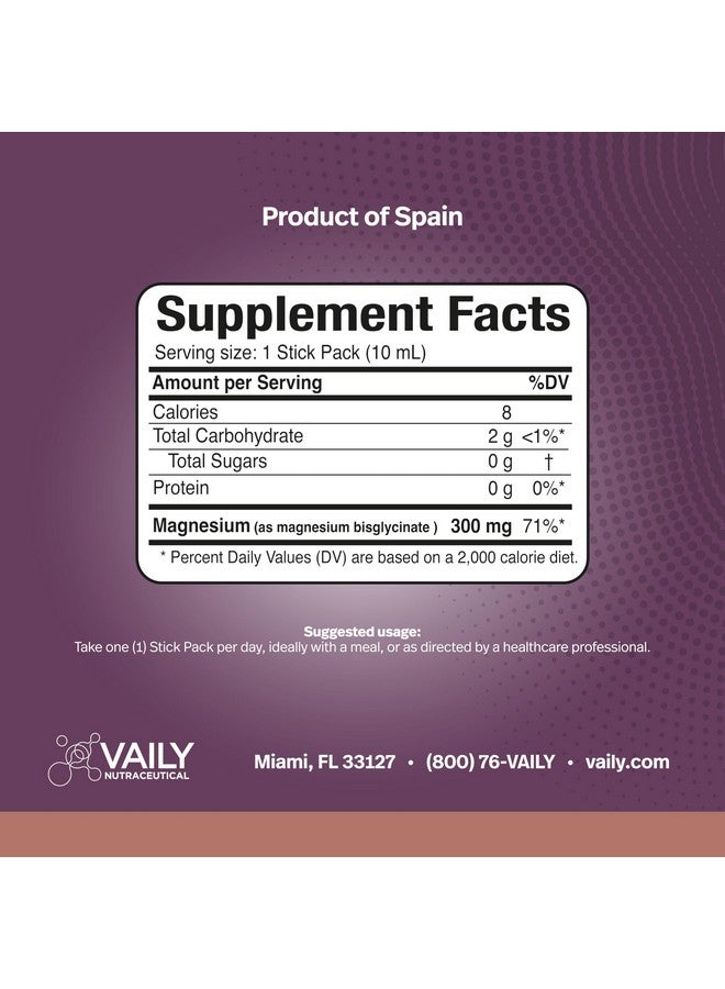Vaily® Liquid Magnesium Supplement 300 mg - Enhanced Absorption, Heart & Bone Health - Helps Calm Restful Sleep - Liquid Magnesium Bisglycinate for Adults - Lemon Flavor,15PK - Image 5