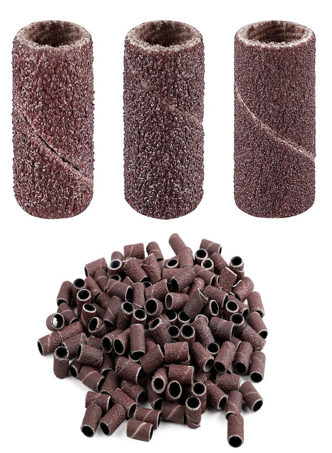 Aiseely 150pcs/pack Sanding Bands for Manicure Pedicure Nail Drill Machine 80# 120# 180# Each Size 50pcs - Image 1