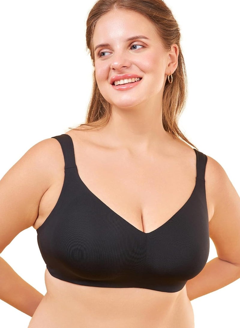 enamor Women Full Coverage Moulded Cups T-shirt Bra Non-Wire Black - Image 1
