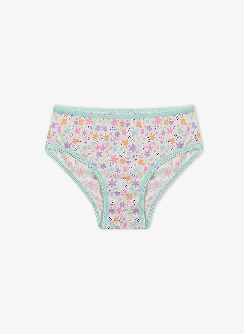 Penti Girl's Cotton Everyday Popflower 5-pack Brief - Pink - Image 4
