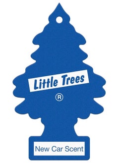 LITTLE TREES Little Trees Air Freshener Tree New Car Fragrance For Car Home Boat Caravan - Six Pack, New Car Blue  - Image 2
