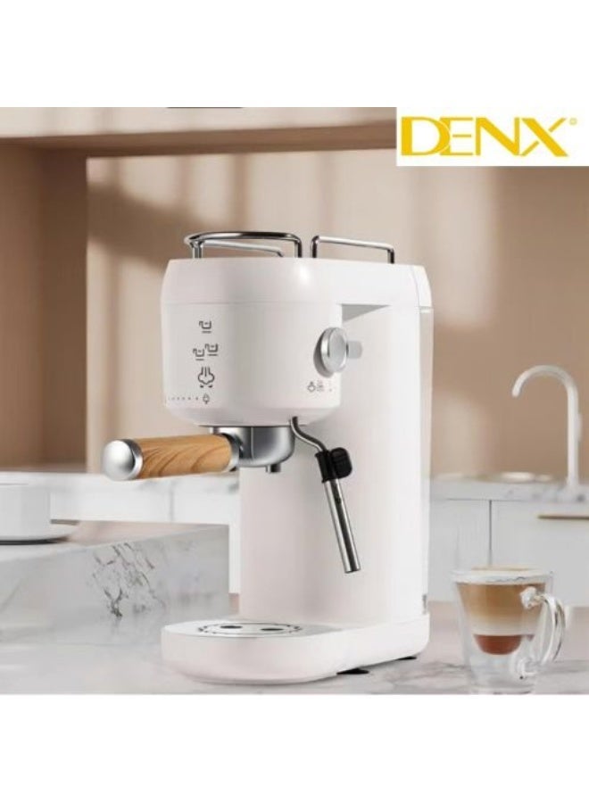 DENX Coffee Machine DX-3417 – 2-in-1 – 20 Bar Pressure – 1L Water Tank – Espresso & Cappuccino Maker – Touch Control – Elegant Design – 1 Year Warranty - Image 4