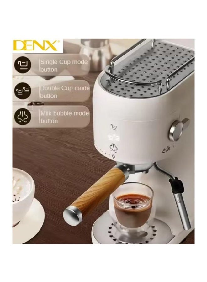 DENX Coffee Machine DX-3417 – 2-in-1 – 20 Bar Pressure – 1L Water Tank – Espresso & Cappuccino Maker – Touch Control – Elegant Design – 1 Year Warranty - Image 3