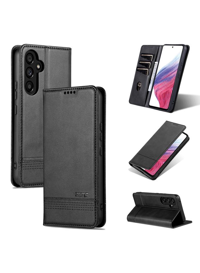 The Bros Case For Samsung Galaxy A55 5G Magnetic Calf Texture Flip Leather Phone Case