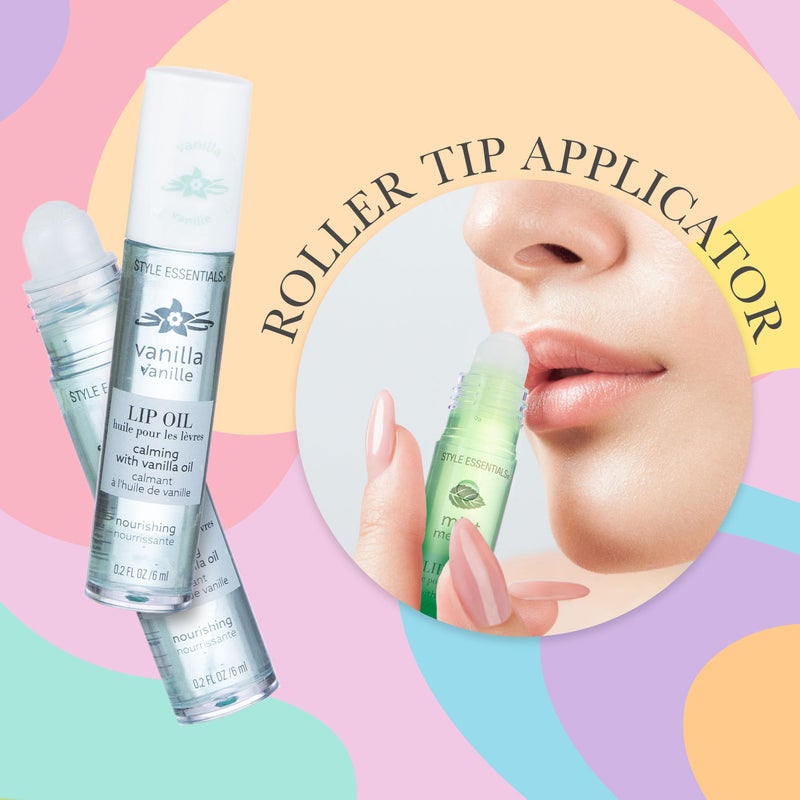 EXPRESSIONS 7pc Lip Oil Collection with Essential Oils - Hydrating Roll On Lip Oils Infused w/Natural Healing Essential Oils - Rollerball Lip Oils, Vitamin Enriched Lip Glow Oil Set - Image 4