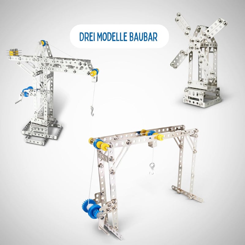 Eitech Crane and Windmill Construction Set and Educational Toy  Intro to Engineering and STEM Learning Steel 10005C05 - Image 3