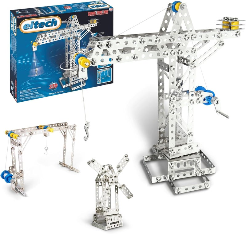 Eitech Crane and Windmill Construction Set and Educational Toy  Intro to Engineering and STEM Learning Steel 10005C05 - Image 1