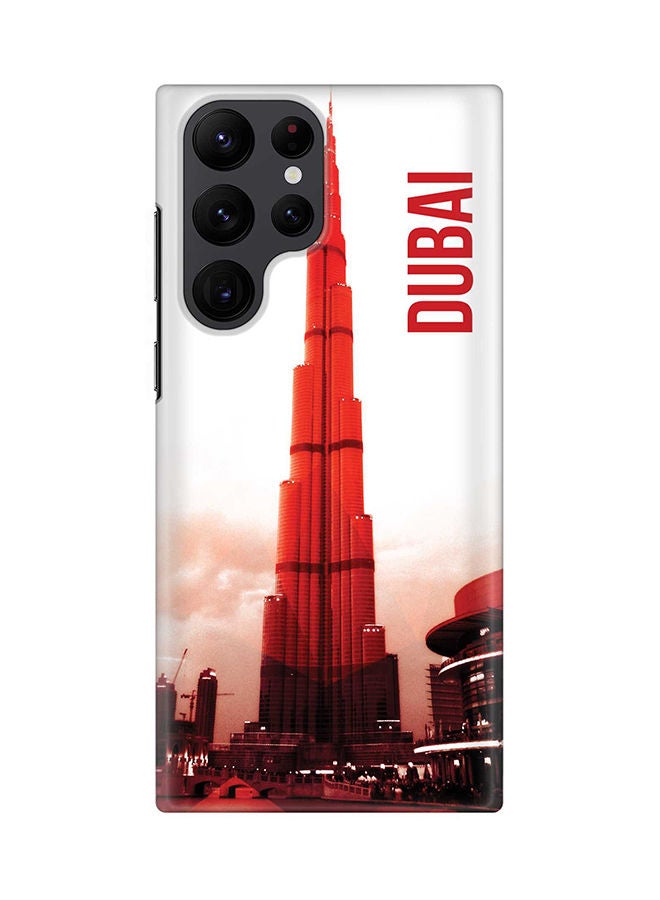 Stylizedd Case for Samsung Galaxy S22 Ultra 5G Snap Case Slim Snap Classic Series Shield Matte Finish Print - Dubai - The Burj - Image 1