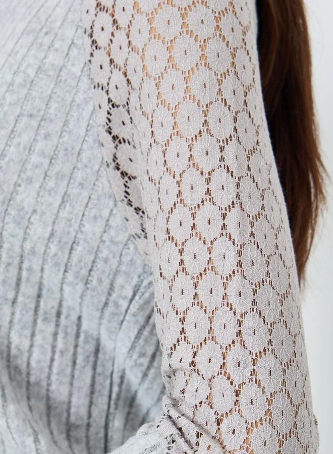 Take Two Solid Long Sleeve Ribbed Top