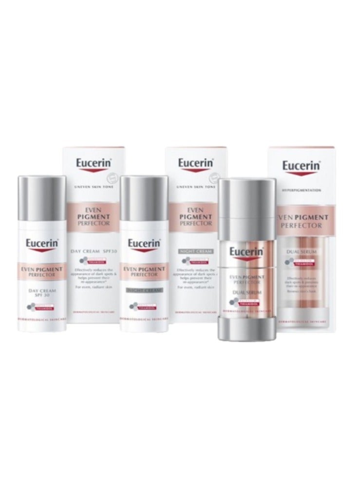 يوسيرين مجموعة تبييض البشرة من يوسيرين (كريم نهاري - سيروم تبييض - كريم ليلي)