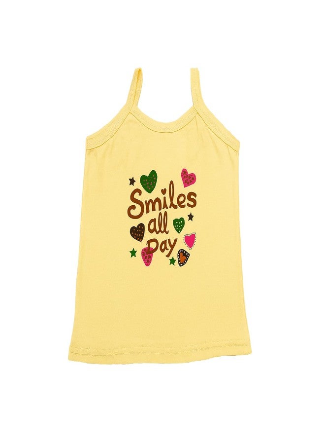 LUAY Girls Innerwear Vests | Cotton Camisoles with Cute Prints for Infant, Pack of 3 (1-2 Years) - Image 2