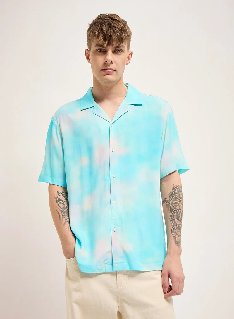 THE BEAR HOUSE Rayon Shirt for Men | Short Sleeve, Casual or Formal Button-Down | Soft, Breathable Fabric for Work, Everyday, & All-Season Wear in Stylish