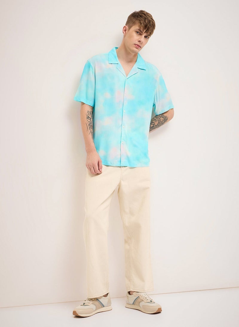 THE BEAR HOUSE Rayon Shirt for Men | Short Sleeve, Casual or Formal Button-Down | Soft, Breathable Fabric for Work, Everyday, & All-Season Wear in Stylish - Image 2