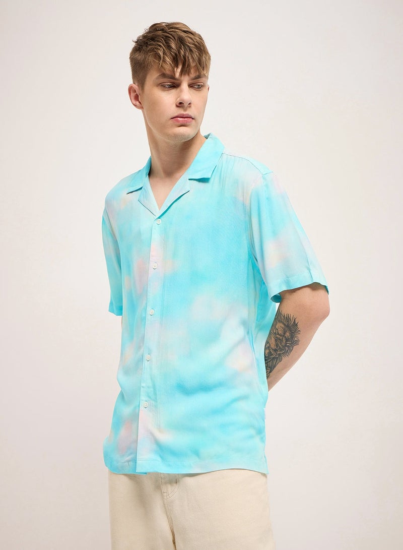 THE BEAR HOUSE Rayon Shirt for Men | Short Sleeve, Casual or Formal Button-Down | Soft, Breathable Fabric for Work, Everyday, & All-Season Wear in Stylish - Image 5