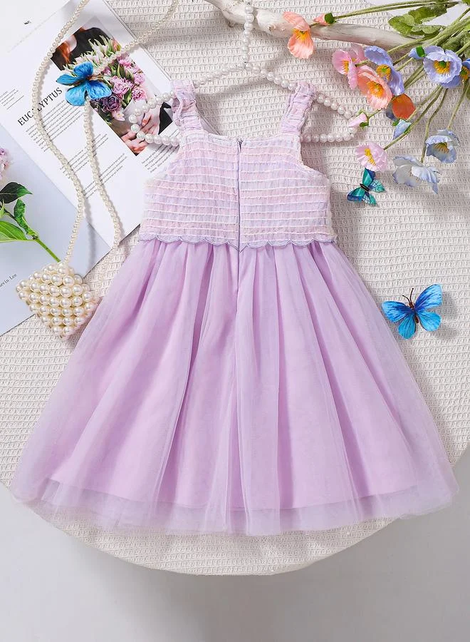 تايك تو Girls Lilac Tulle Strappy Dress