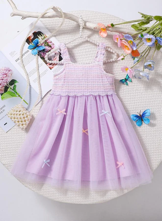 تايك تو Girls Lilac Tulle Strappy Dress