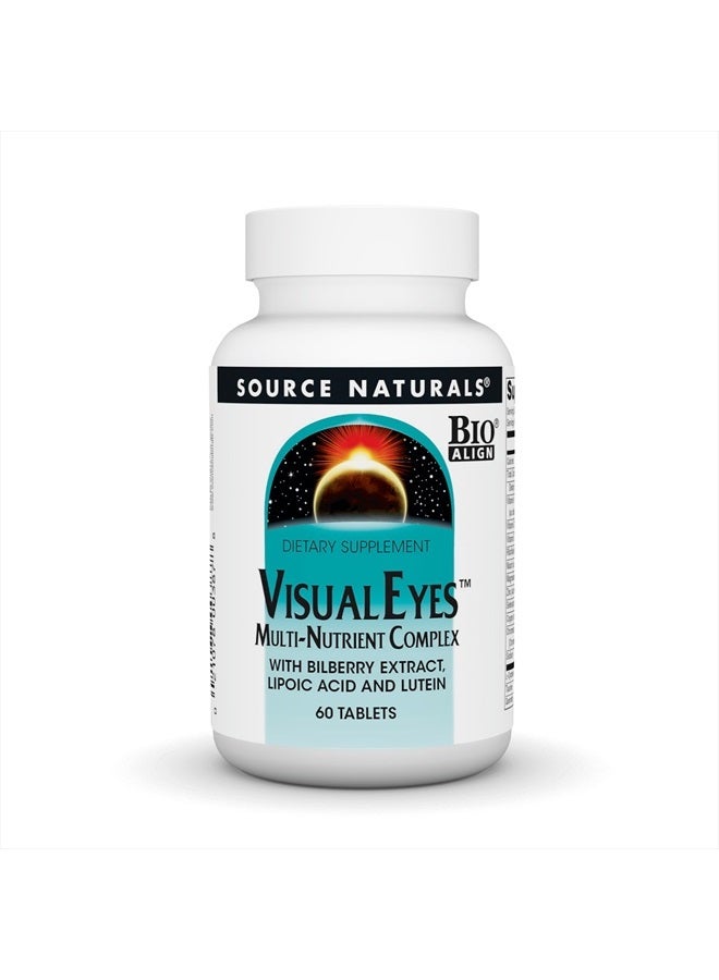 Source Naturals Visual Eyes Dietary Supplement - Multi-Nutrient Complex with Bilberry Extract, Lipoic Acid and Lutein - 60 Tablets - Image 1