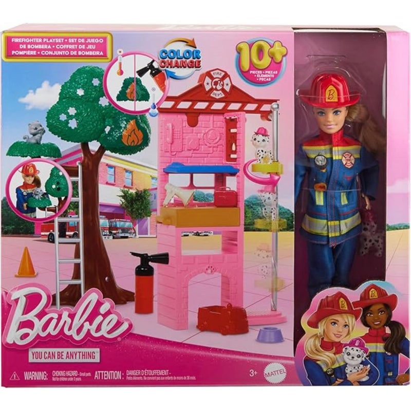 Barbie Firefighter Playset & Doll (16 Pieces) - Image 2