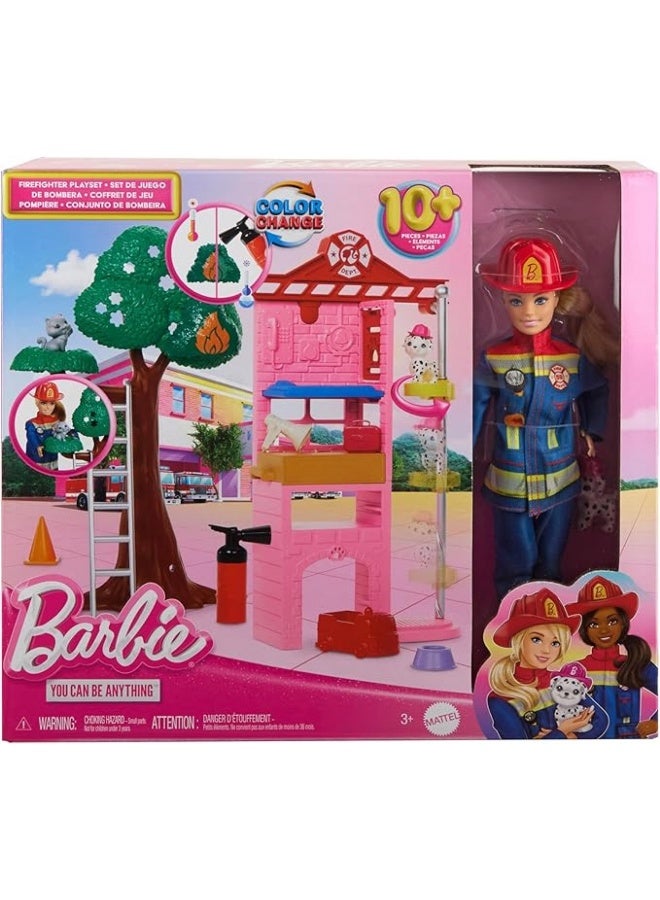 Barbie Firefighter Playset & Doll (16 Pieces) - Image 2