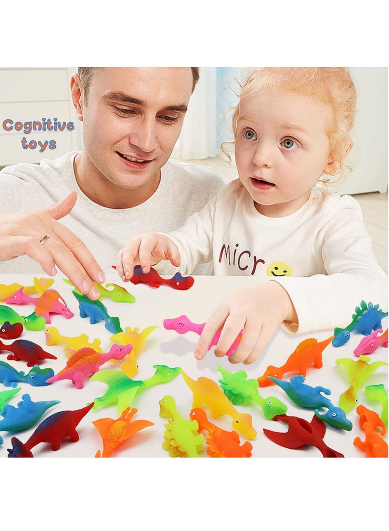 30 Pcs Slingshot Dinosaur Finger Toys, Catapult Toys Cute Shapes MultiColors Stretchy for Flying Games Birthdays and Party Favors - Image 5