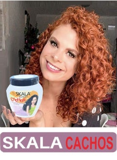 SKALA Skala Cachos Gelatin Hair Cream Anti-Frizz Curls Defines Rizos 1000g (Brazilian)  - Image 5