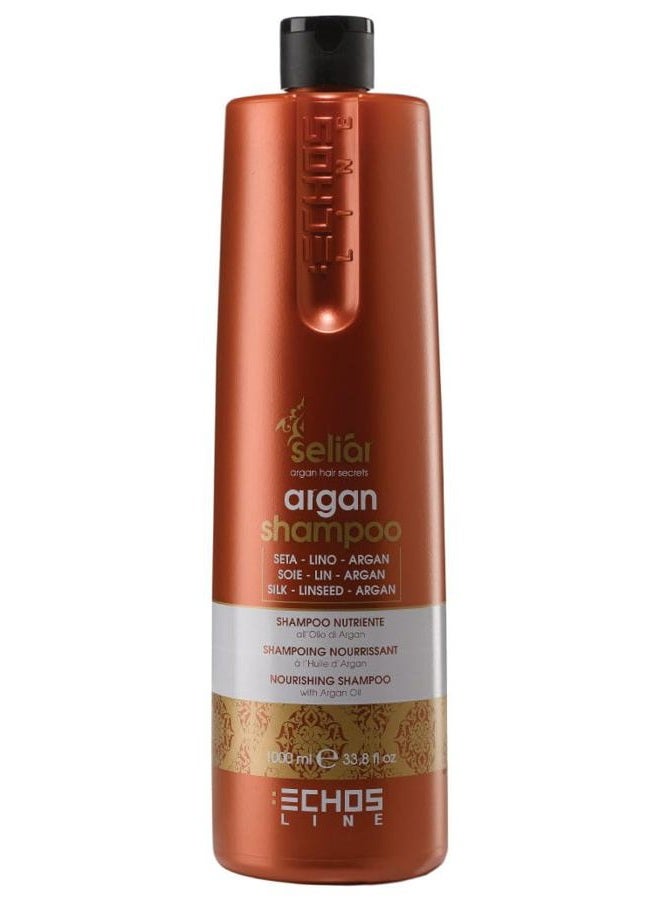 Echos Line Echosline Seliar Echos Line Nourishing Shampoo with Linseed Oil, Silk & Argan 1000 ml - Image 1