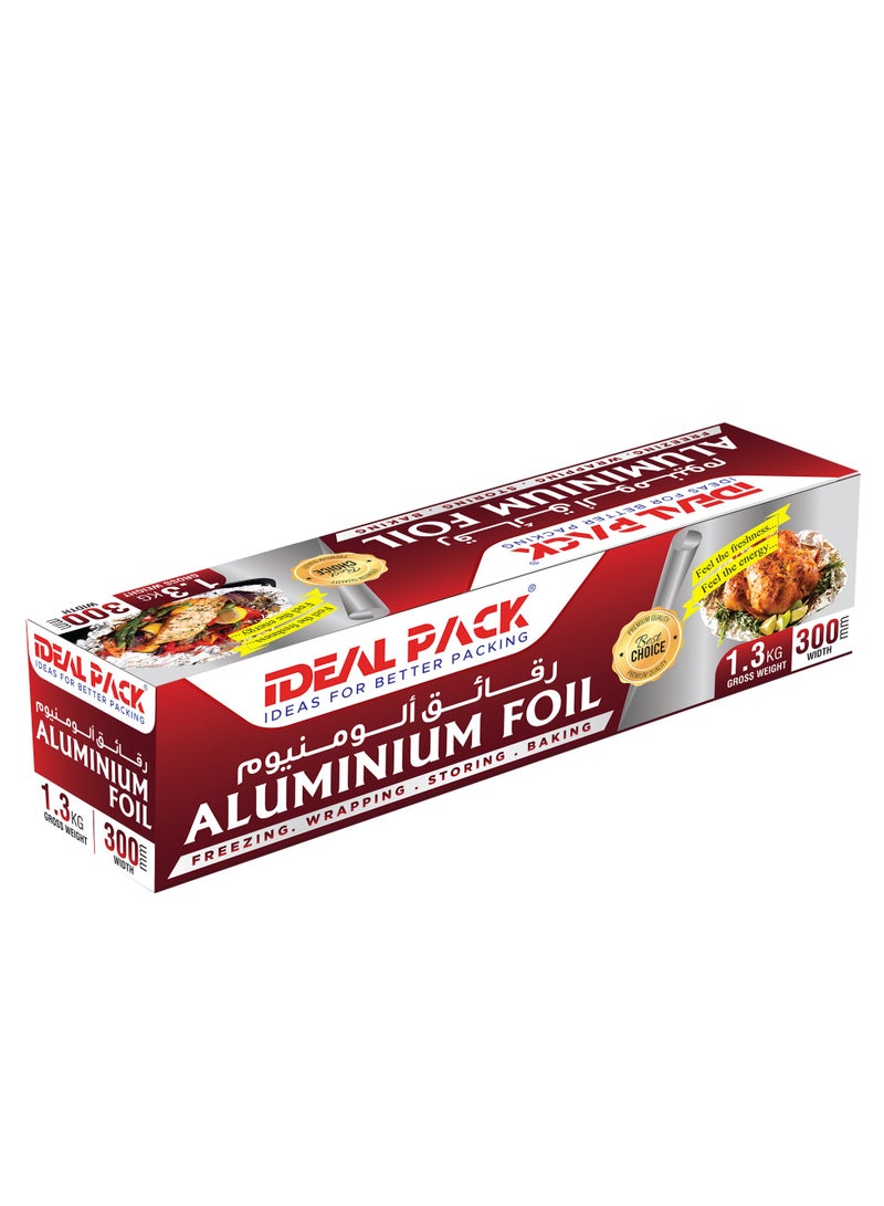 Ideal pack aluminum foil 1.3kg 30 cm width food wrapper - Image 1