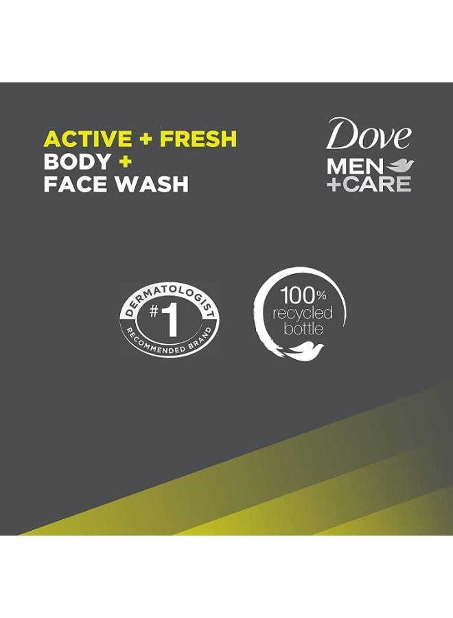 DOVE MEN Hydrating Sport Fresh Body & Face Wash for Men 650g – Deep Cleansing Shower Gel with Cooling Menthol & Long-Lasting Freshness - Image 4