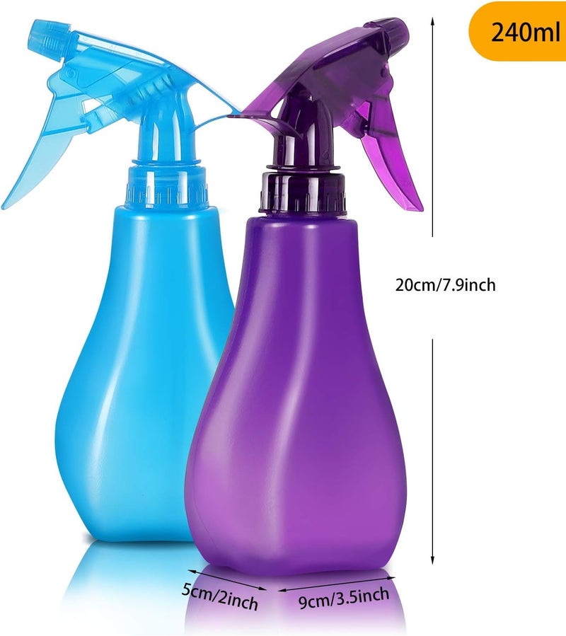 SuperMMarK 8 Oz Empty Plastic Spray Bottles with Adjustable Nozzle - Durable Trigger Sprayer with Mist & Stream Modes - Refillable Sprayer for Taming Hair, Hair styling, Watering Plants, Showering Pets - 4 Pack - Image 2
