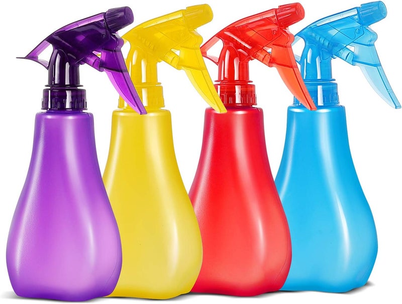 SuperMMarK 8 Oz Empty Plastic Spray Bottles with Adjustable Nozzle - Durable Trigger Sprayer with Mist & Stream Modes - Refillable Sprayer for Taming Hair, Hair styling, Watering Plants, Showering Pets - 4 Pack - Image 1