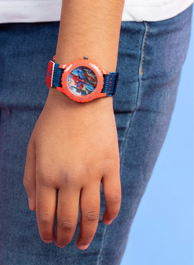 Disney Disney Marvel Spiderman Blue Canvas Strap Boys Watch - SPD3495ARG