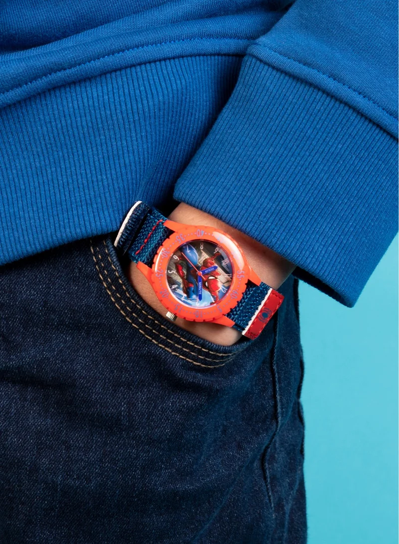 Disney Disney Marvel Spiderman Blue Canvas Strap Boys Watch - SPD3495ARG