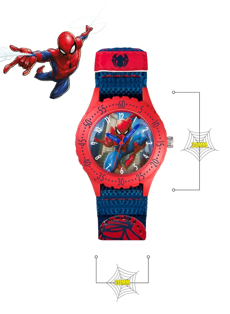 Disney Disney Marvel Spiderman Blue Canvas Strap Boys Watch - SPD3495ARG