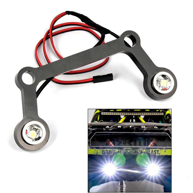 MOSHNOLY Lights Kit for Arrma 6S 17 Mojave EXB V2 V1Led Light with ThreeChannel Control Module Runs on 574 V Durable Light Lamp Upgrade SetRC LED Light Set Lamp Bar for Arrma 6S Upgrade Parts - Image 2