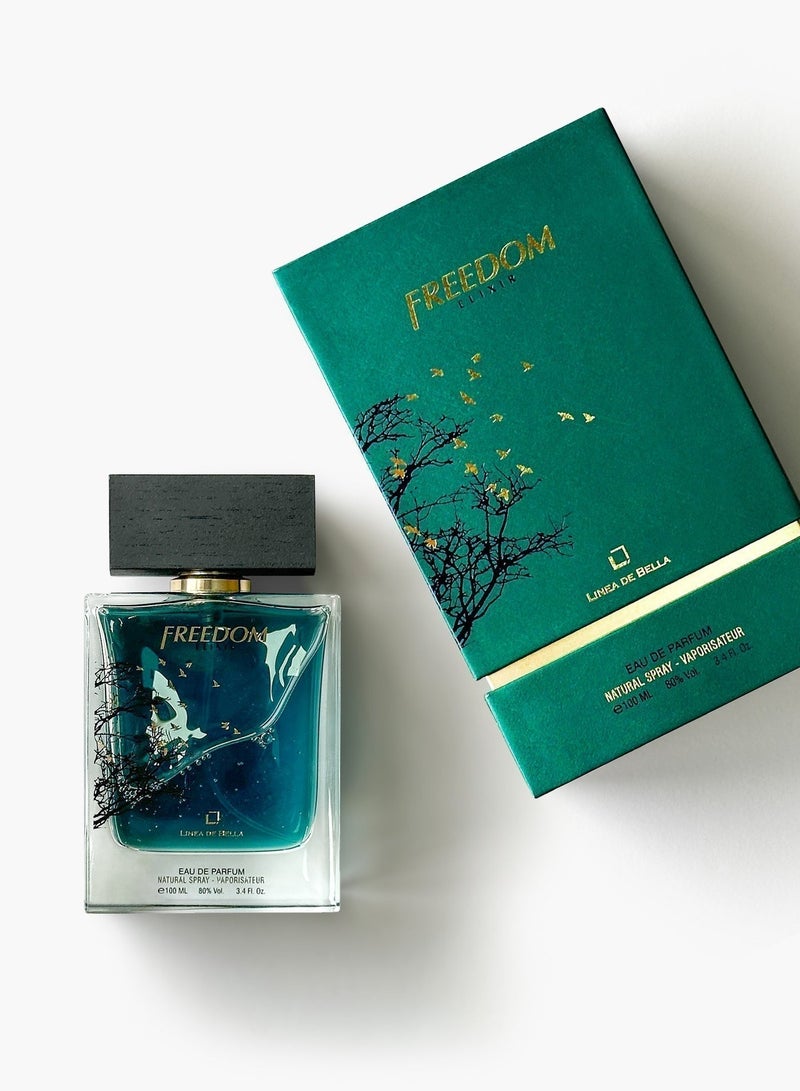 Linea De Bella Freedom Elixir Eau De Parfum 100ml – Fresh Grapefruit, Spicy Heart & Sweet Woody Notes | Long-Lasting Men’s Perfume by Linea De Bella - Image 4